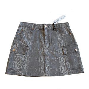 NWT Nicole Miller Denim Mini Skirt, Size 4